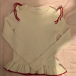 NWOT Club Monaco sweater size M with ruffles